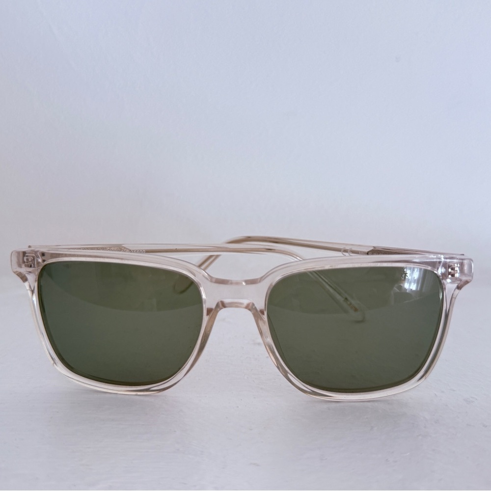 JCrew Men’s Wharf Sunglasses in Clear/Silver Frame